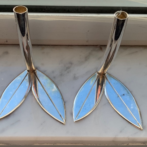 Other - Pair Of Eight Hundred Silver Bud Vases